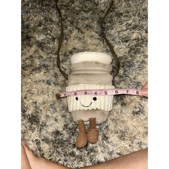 Jellycat Amusable Coffee To Go Bag Soft Plush Purse Phone Accessories Travel - Picture 3 of 8